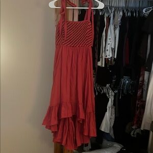 Red Sleeveless Dress